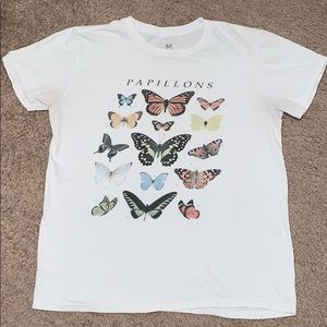 Urban Outfitters Butterfly Crew Neck Tee!